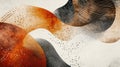 Abstract curved patterns with textured earthy tones and dynamic contrasts