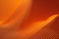 Abstract Curved Shapes in Orange Background. generative ai
