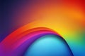 Abstract curves background. Vivid gradient colors.