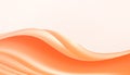Abstract Curves Background and Wave Geometric Concept with Minimal Graphic Design on Orange background,paper art style