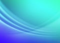 Vector Abstract Blue and Green Gradient Background with Blurred Curves Royalty Free Stock Photo