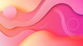 Abstract Curves Create a Fluid Landscape with Pastel Gradient Color Scheme Royalty Free Stock Photo