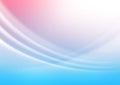 Vector Abstract Pastel Blue and Pink Gradient Background with Blurred Curves Royalty Free Stock Photo