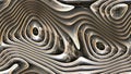 Abstract curves - metal parametric curved shapes 4k seamless bac