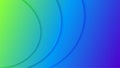 Vector Abstract Simple Circles and Curves in Blue and Green Gradient Background Royalty Free Stock Photo