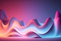 Abstract curvy design wallpaper. Waves and energy flow. Generative AI Royalty Free Stock Photo