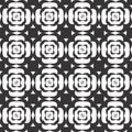 Seamless geometric vector background, black and white flora vector pattern, accurate, editable and useful background for
