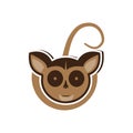 abstract cute tarsier logo vector graphic design icon symbol