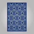 Abstract cutout panel for laser cutting, die cutting or stencil.