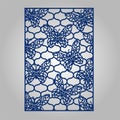 Abstract cutout panel for laser cutting, die cutting or stencil.