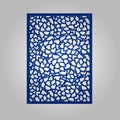 Abstract cutout panel for laser cutting, die cutting or stencil.