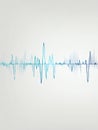 Abstract Cyan and Blue Sound Waveform Pulse Royalty Free Stock Photo