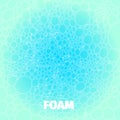 Abstract cyan foam backround for web