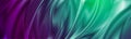 Abstract cyan violet liquid blurred waves vector banner