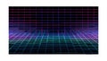 Abstract Cyberpunk Grid Digital Data Background Pattern, vector design Generative AI Royalty Free Stock Photo