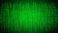 Abstract cyberspace with digital lines, binary code, matrix background with digits Royalty Free Stock Photo