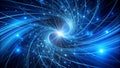 Abstract Cyberspace A Symphony of Blue Lines generative AI