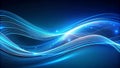 Abstract Cyberspace A Symphony of Blue Lines generative AI