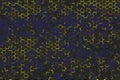 Abstract cyborg honeycomb for background