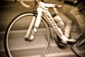 Abstract of the cyclists riding with motion of bicyclists riding Royalty Free Stock Photo