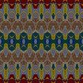 3d arabic colorful tile pattern