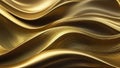 Abstract 3D aurora-like silk background, undulating with gold highlights, reflecting the essence of business technology, ultra-cle