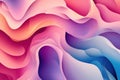 Abstract 3D Background with Colorful Curving Layers Royalty Free Stock Photo