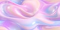 Abstract 3D Background with colorful flowing liquid, pastel colors. Generative AI