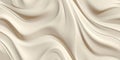 Abstract 3D Background with Wavy lines. Seamless cream texture. Generative AI