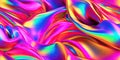 Abstract 3D Background with colorful Wavy Lines. Seamless rainbow background pattern. Generative AI Royalty Free Stock Photo