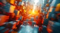 Abstract 3D Background: Dynamic Cube Array