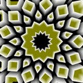 Abstract 3D background in kaleidoscope style. Geometric shapes with gradient