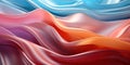 abstract 3D background made of multi-colored wavy silk