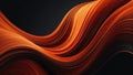 Abstract 3D background resembling an aurora, swirls of dark orange resembling silk in appearance, hinting at business technology i