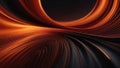 Abstract 3D background resembling an aurora, swirls of dark orange resembling silk in appearance, hinting at business technology i