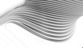 Abstract 3d background of wavy shapes. 3d rendering Royalty Free Stock Photo