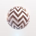 Abstract 3D ball. Art geometric primitive Royalty Free Stock Photo