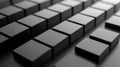 Abstract 3D Black Cubes Geometric Pattern Background Good Resolution Stock Photo Royalty Free Stock Photo
