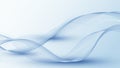 Abstract 3D blue dynamic wave flow lines pattern on white background Royalty Free Stock Photo