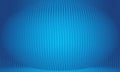 Abstract 3D Blue Ellipsoid Shape with Vertical Ribbed Texture and Grainy Gradient Effect Royalty Free Stock Photo