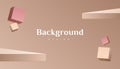 Abstract 3d brown gold gradient luxury background design Royalty Free Stock Photo