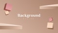 Abstract 3d brown gold gradient luxury background design Royalty Free Stock Photo