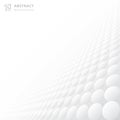 Abstract 3d circles pattern texture repeating gradient white and Royalty Free Stock Photo