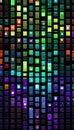 Abstract 3D Colorful Grid Background Royalty Free Stock Photo
