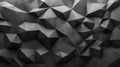 Abstract 3D Dark Gray Polygonal Background Royalty Free Stock Photo