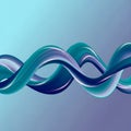 Abstract 3D design featuring intertwined, smooth, Royalty Free Stock Photo