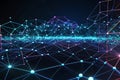 Abstract 3D Digital Background: Visualization of Network Capabilities and Technological Advancement Royalty Free Stock Photo