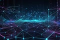Abstract 3D Digital Background: Visualization of Network Capabilities and Technological Advancement Royalty Free Stock Photo