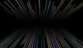 Abstract 3d dynamic background, cosmic hyper speed striped pattern on black