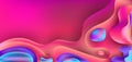 Abstract 3D fluid gradient shape vibrant color background with space for your text